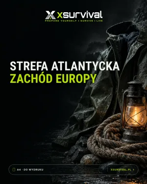 Okładka nakładki strefowej XSURVIVAL: Strefa atlantycka - zachód Europy
