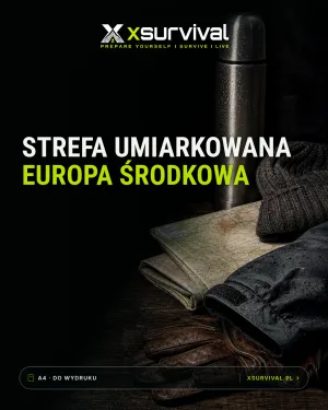 Okładka nakładki strefowej XSURVIVAL: Strefa umiarkowana - Europa Środkowa