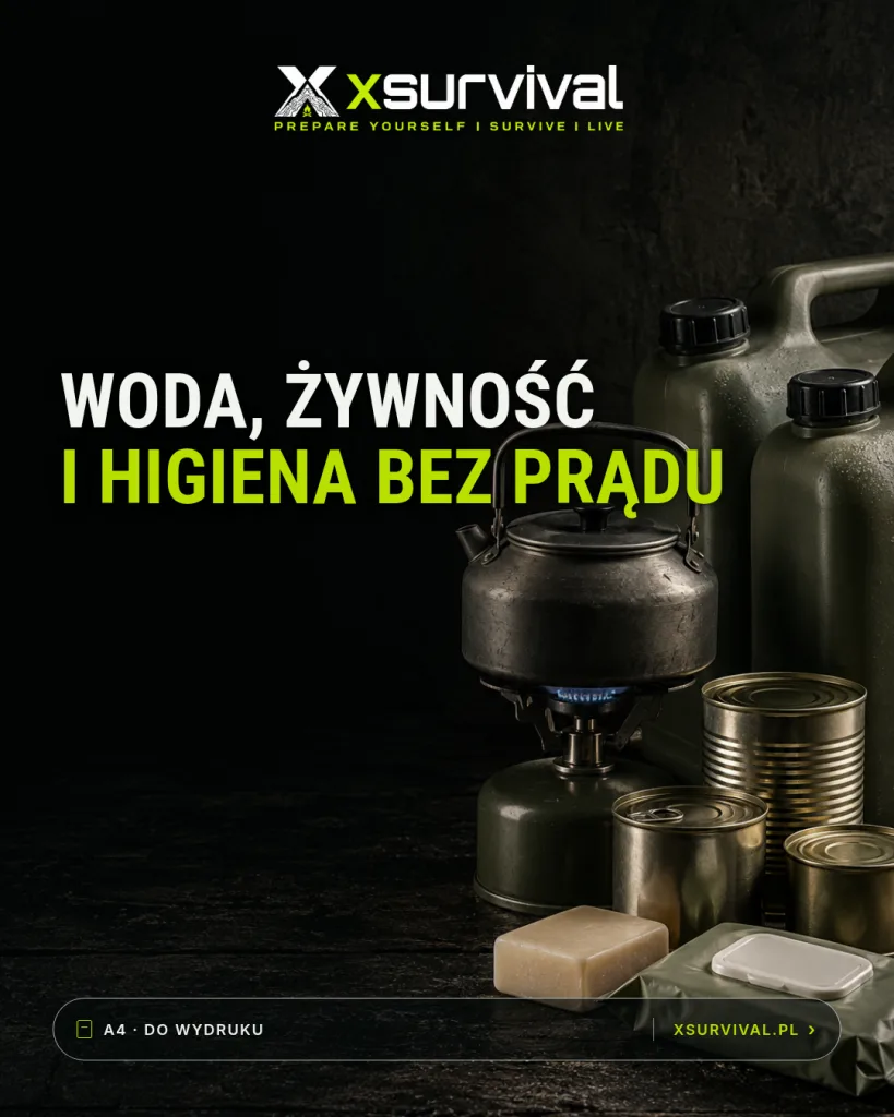 Woda, żywność i higiena bez prądu